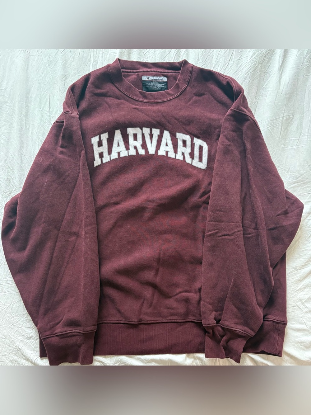 Champion Harvard University Crewneck Sweatshirt XL Maroon Collegiate